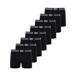 8 x ORIGINAL DOCKS Baumwolle Boxershorts Herren Unterhose Schwarz Männer Boxer – Geschenk Klassiker | Büro Upgrade