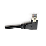 Netzwerk Ethernet Kabel 90°Links Winkel 80cm CAT6 S/FTP Patchkabel RJ45 DSL LAN – Geschenk Qualität | Büro Spaß