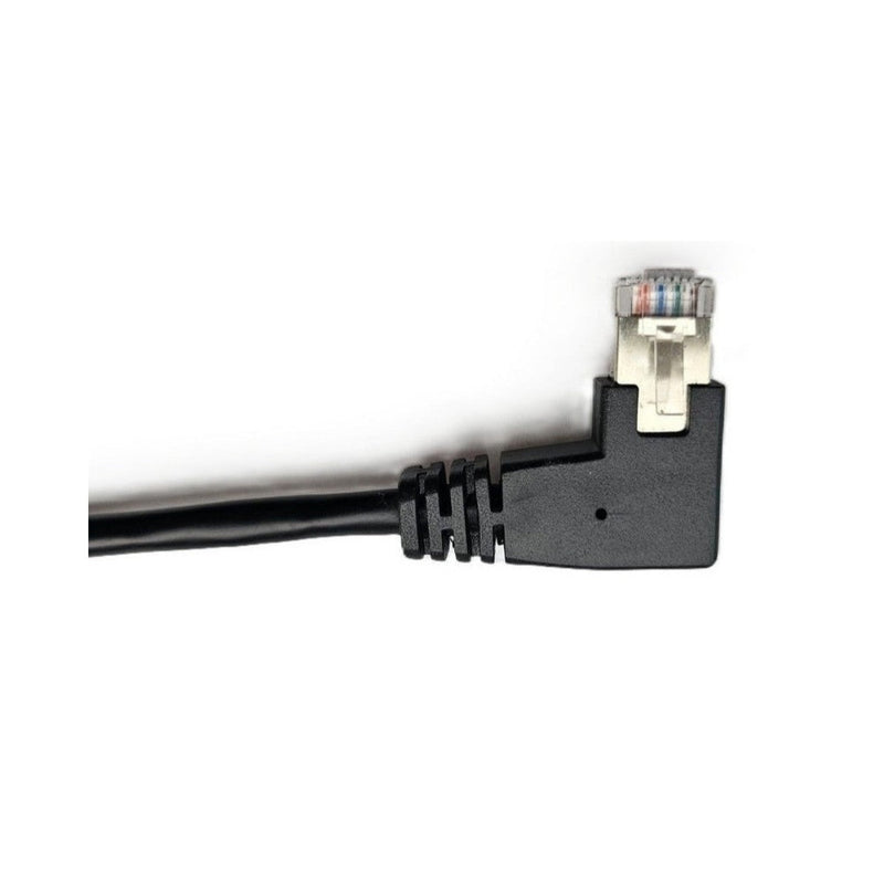 Netzwerk Ethernet Kabel 90°Links Winkel 80cm CAT6 S/FTP Patchkabel RJ45 DSL LAN – Geschenk Qualität | Büro Spaß