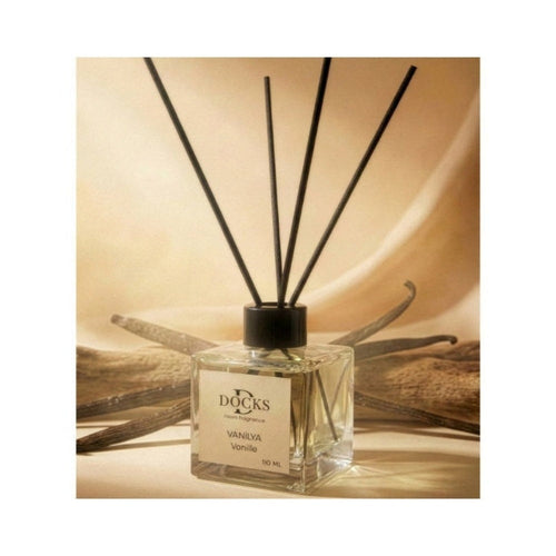 2x Set DOCKS Raumduft Stäbchen Lufterfrischer Duftstäbchen VANILLE, 220ml – Alltags Helfer | Geschenk Style