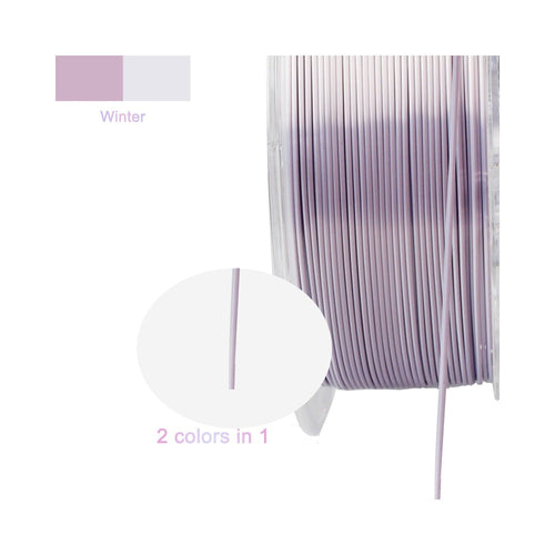 2in1 SILK PLA Filament für 3D Drucker | Zweifarbig Special Magic Effekt - NEU 3DPLady Silk Filament 1 kg Silk Winter – Büro Lifestyle | Büro Komfort