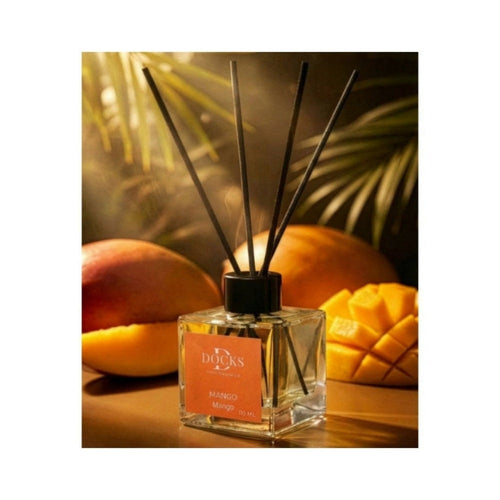 2x Set DOCKS Raumduft Stäbchen Lufterfrischer Duftstäbchen MANGO 220ml – Büro Upgrade | Alltag Produkt