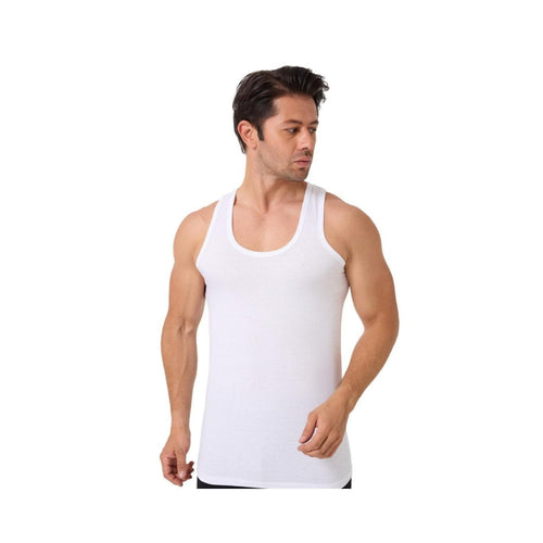 4er Pack Herren Achselhemd Unterhemd Tanktop 100% Baumwolle Weiß & Schwarz – Geschenk Klassiker | Geschenk Moment
