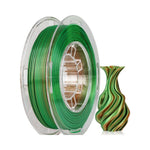 2in1 SILK PLA Filament für 3D Drucker | Zweifarbig Special Magic Effekt - NEU 3DPLady Silk Filament 0,25 kg Silk Orange - Green – Büro Upgrade | Geschenk Qualität