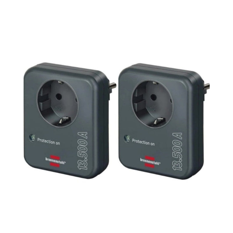 2 stück Brennenstuhl Überspannungsschutz Steckdosenadapter 13.500A Blitzschutz – Geschenk Auswahl | Geschenk Idee