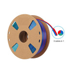 3in1 SILK PLA Filament für 3D Drucker | Dreifarbig Special Magic Effekt - NEU 3DPLady Silk Filament 1 kg Red-Blue-Green – Alltags Helfer | Alltag Produkt