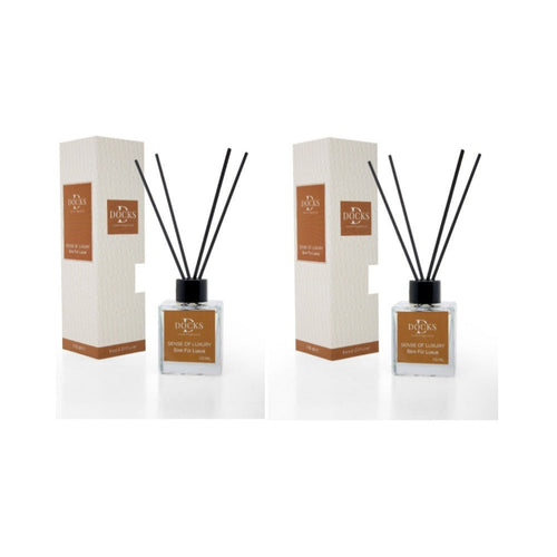 2er Set DOCKS Raumduft Set 110ml Diffuser mit Duftstäbchen – Lufterfrischer Duft Sinn für Luxus – Büro Lifestyle | Geschenk Favorit