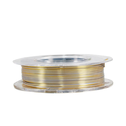 2in1 SILK PLA Filament für 3D Drucker | Zweifarbig Special Magic Effekt - NEU 3DPLady Silk Filament 0,25 kg Silk Gold - Silver – Büro Upgrade | Geschenk Special