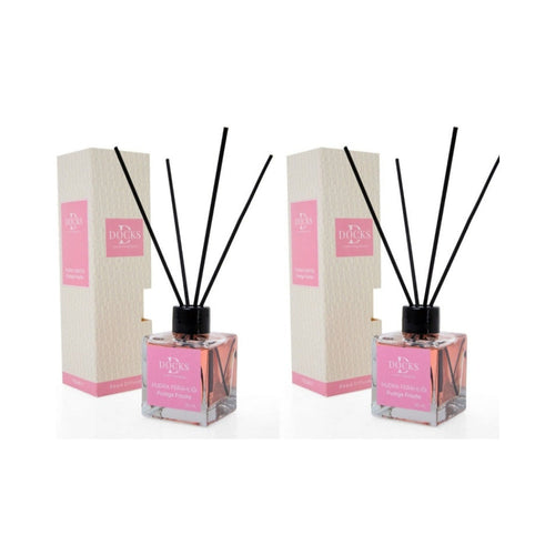 2er Set DOCKS Raumduft Set 110ml Diffuser mit Duftstäbchen – Lufterfrischer Duft Babypuder – Büro Idee | Büro Tool