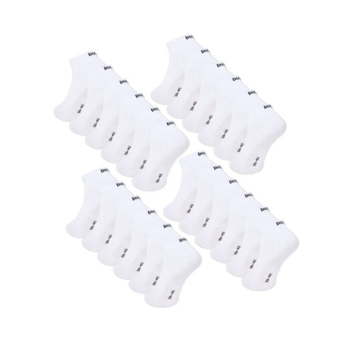 6–24 Paar DOCKS Sneaker Socken Baumwolle Atmungsaktive Damen & Herren weiß 35-38 24er Pack – Büro Tool | Alltag Komfort