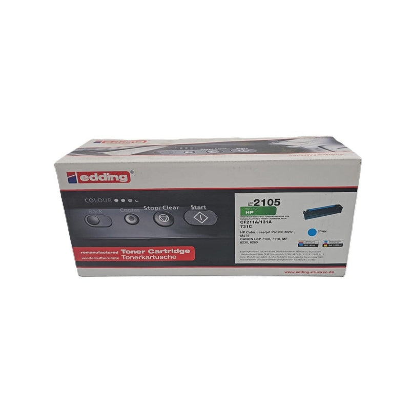 Edding Toner 2105 für HP CF211A 131A LaserJet Pro 200 MFP M251 M276nw M276n Cyan – Büro Upgrade | Geschenk Idee