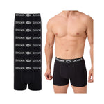 4er Pack Boxershorts Baumwolle Herren Unterhose Schwarz Bequem Männer Boxer – Büro Erlebnis | Mini Geschenk