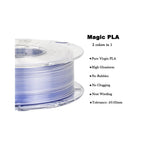 2in1 SILK PLA Filament für 3D Drucker | Zweifarbig Special Magic Effekt - NEU 3DPLady Silk Filament 1 kg Blue - Grey (Lavender) – Büro Detail | Geschenk Auswahl
