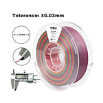 2in1 SILK PLA Filament für 3D Drucker | Zweifarbig Special Magic Effekt - NEU 3DPLady Silk Filament 1 kg Silk Rainbow – Geschenk Moment | Geschenk Inspiration