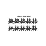 10 x HDMI Kabel 1,8m HighSpeed Ethernet 4K FullHD HDR 3D für TV PC BEAMER Laptop – Alltag Produkt | Büro Spaß