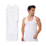 4er Pack Herren Achselhemd Unterhemd Tanktop 100% Baumwolle Weiß & Schwarz XL Weiß – Mini Geschenk | Geschenk Auswahl