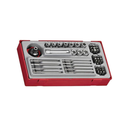 Teng Tools 1/10.2 cm Steckschlüssel- und Bit-Set, 48-teilig Chrom-Vanadium-Stahl – Büro Upgrade | Geschenk Auswahl