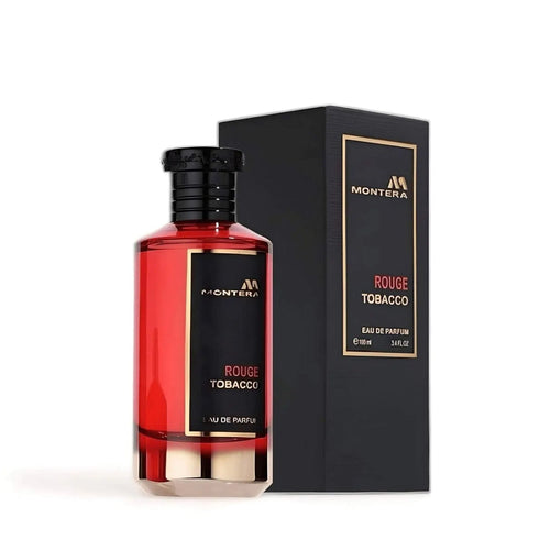 Fragrance World Montera Rouge Tobacco Eau de Parfum Unisex 100 ml – Büro Lifestyle | Geschenk Klassiker