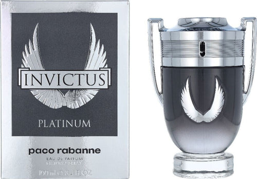 Paco Rabanne Invictus Platinum Eau de Parfum 100 ml – Frischer Herrenduft mit Grapefruit & Zedernholz – Büro Favorit | Büro Upgrade