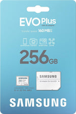 Samsung EVO Plus 256 GB microSDXC  Speicherkarte, (UHS-I U1 – Büro Erlebnis | Büro Inspiration